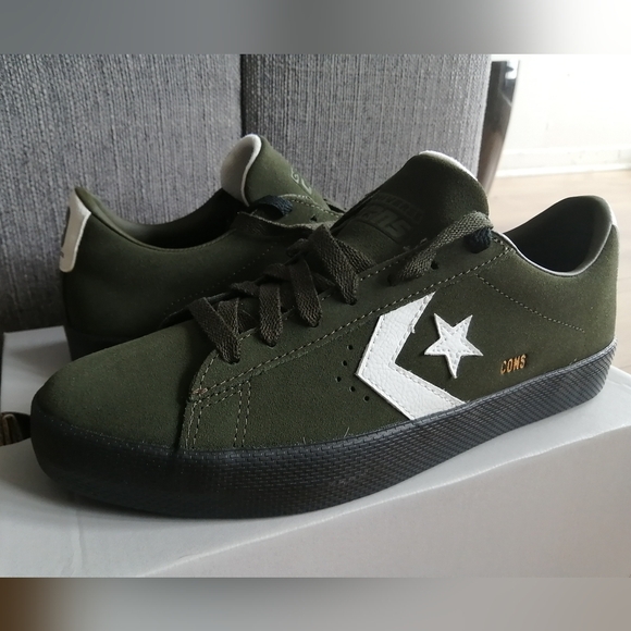 Converse Vulc Pro Size 8 Men Olive Green. New With Box. - Picture 1 of 10